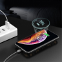 ROCK etui magnetyczne z power bankiem 5000mAh do iPhone XS - czarne
