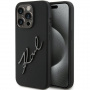Karl Lagerfeld Silikonowe etui Karl Script Logo do iPhone'a 15 Pro - czarne