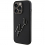 Karl Lagerfeld Silikonowe etui Karl Script Logo do iPhone'a 15 Pro - czarne