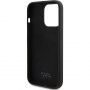 Karl Lagerfeld Silikonowe etui Karl Script Logo do iPhone'a 15 Pro - czarne