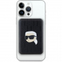 Karl Lagerfeld Power bank Karl Head z wytłoczonym wzorem MagSafe z portem USB-C - 5000 mAh - czarny