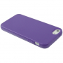 Gumowe gładkie etui dla iPhone 5 / 5S / SE (2016) - fioletowe