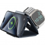 ENERGEA GoMag Trio Plus 3w1 MagSafe bezprzewodowa ładowarka do iPhone'a / Apple Zegarek / AirPods - niebieska
