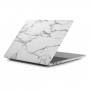 Matowa okładka dla MacBook Air 13" (A1932 / A2179 / A2337) - biały marmur