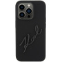 Karl Lagerfeld Silikonowe etui Karl Script Logo do iPhone'a 15 Pro - czarne