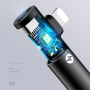 USAMS redukcja z lightning / 3.5 jack złącza - czarna