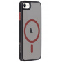 Tactical Przezroczysta obudowa Hyperstealth 2.0 z MagSafe do iPhone'a 7 / 8 / SE (2020/2022) - czarno-czerwona