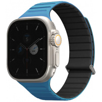 UNIQ Dwustronny pasek Revix Evo do Apple Zegarka Ultra 49mm / 46mm / 45mm / 44mm / 42mm - czarno-niebieski