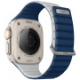 UNIQ Dwustronny pasek Revix Evo do Apple Zegarka Ultra 49mm / 46mm / 45mm / 44mm / 42mm - niebiesko-szary