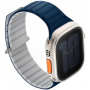 UNIQ Dwustronny pasek Revix Evo do Apple Zegarka Ultra 49mm / 46mm / 45mm / 44mm / 42mm - niebiesko-szary