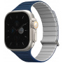 UNIQ Dwustronny pasek Revix Evo do Apple Zegarka Ultra 49mm / 46mm / 45mm / 44mm / 42mm - niebiesko-szary