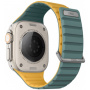 UNIQ Dwustronny pasek Revix Evo do zegarka Apple Ultra 49mm / 46mm / 45mm / 44mm / 42mm - żółty naftowy