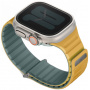 UNIQ Dwustronny pasek Revix Evo do zegarka Apple Ultra 49mm / 46mm / 45mm / 44mm / 42mm - żółty naftowy