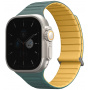 UNIQ Dwustronny pasek Revix Evo do zegarka Apple Ultra 49mm / 46mm / 45mm / 44mm / 42mm - żółty naftowy