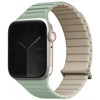 UNIQ Pasek dwustronny Revix Evo do Apple Zegarka 42mm / 41mm / 40mm / 38mm - miętowy beż