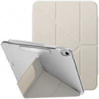 UNIQ Etui Camden Click ze stojakiem origami i miejscem na Apple Ołówek do iPada Air 13" (2024) - beż