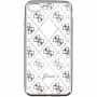 Guess 4G TPU pokrowiec do iPhone 7 Plus / 8 Plus - srebrny