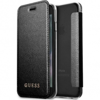Guess IriDescent pokrowiec flip do iPhone 7 / 8 - czarny