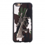 Etui plastikowe z 3D motywem karabinu Steyr AUG A1 dla Apple iPhone 6S / 6 - białe