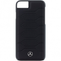 Mercedes Pattern trwały skórzany futerał do iPhone 7 / 8 - czarny