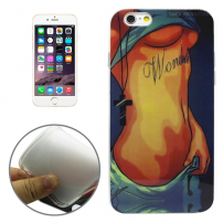 Etui ochronne / opakowanie z przezroczystą ramką obwodu dla Apple iPhone 6S / 6 - seksowna kobieta - wonderful