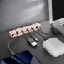 AhaStyle aluminiowy organizer do kabli - czarny