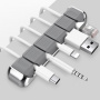 AhaStyle aluminiowy organizer do kabli - szary