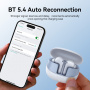 JOYROOM Bezprzewodowe słuchawki Bluetooth JR-FN2 - białe