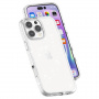 Przezroczyste etui z brokatem do iPhone'a 16 Pro Max - srebrne