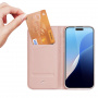 DUX DUCIS Etui Skin Pro z klapką do iPhone'a 16 Pro - różowe złoto