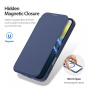 DUX DUCIS Etui z klapką Skin X z MagSafe do iPhone'a 16 - ciemnoniebieski