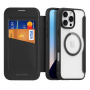 DUX DUCIS Etui Skin X z klapką z MagSafe do iPhone'a 16 Pro - czarne