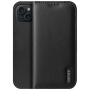 DUX DUCIS Skórzane etui z klapką Hivo do iPhone'a 15 - czarne