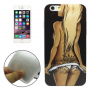 Etui ochronne / opakowanie z przezroczystą ramką obwodu dla Apple iPhone 6S / 6 - seksowna kobieta z blond włosami