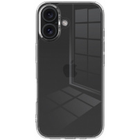 Błyszczące przezroczyste etui do iPhone'a 16 - przezroczyste