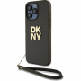 DKNY Etui Stack Logo z paskiem do iPhone'a 15 Pro Max - oliwkowe