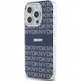 DKNY Etui w paski w tonalnych wzorach z MagSafe dla iPhone'a 13 Pro Max - ciemnoniebieskie