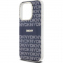 DKNY Etui w paski w tonalnych wzorach z MagSafe dla iPhone'a 13 Pro Max - ciemnoniebieskie