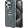 Karl Lagerfeld IML K&CH Heads Metal Frame cover z MagSafe do iPhone'a 15 Pro Max - czarny