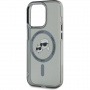 Karl Lagerfeld IML K&CH Heads Metal Frame cover z MagSafe do iPhone'a 15 Pro Max - czarny
