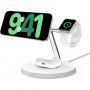 Stacja ładująca Belkin BOOST CHARGE™ PRO MagSafe Stacja ładująca 3w1 (Qi2) do iPhone'a / Apple Zegarek / AirPods - biała