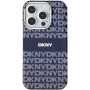 DKNY Etui w paski w tonalnych wzorach z MagSafe dla iPhone'a 13 Pro Max - ciemnoniebieskie
