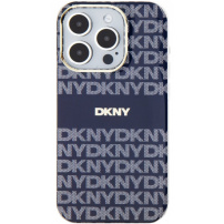 DKNY Etui w paski w tonalnych wzorach z MagSafe dla iPhone'a 13 Pro Max - ciemnoniebieskie