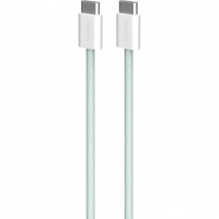 PURO Fabrik 2.0 Opleciony kabel ładująco-transmisyjny - USB-C do USB-C - 1,5 m - zielony
