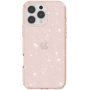 Przezroczyste etui z brokatem do iPhone'a 16 Pro Max - różowe złoto