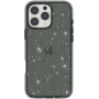 Przezroczyste etui z brokatem do iPhone'a 16 Pro Max - szare