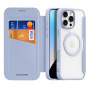 DUX DUCIS Etui Skin X z klapką z MagSafe do iPhone'a 16 Pro Max - niebiesko-szary