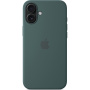 Oryginalne Apple etui silikonowe z MagSafe do iPhone'a 16 Plus - jezioro zielone