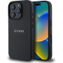 Guess Granatowa Classic Osłona Logo z MagSafe dla iPhone'a 16 Pro Max - Czarna