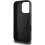 Guess Granatowa Classic Osłona Logo z MagSafe dla iPhone'a 16 Pro Max - Czarna